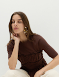 Pure Cotton Ruffle Top