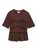 Pure Cotton Ruffle Top