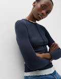Double Layer Lettuce Hem Top