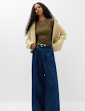 Double Layer Ruched Side Top