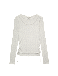 Double Layer Ruched Side Top