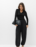 Ruched Front Buttoned Top