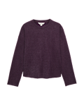 Cosy Eyelash Crew Neck Sweatshirt