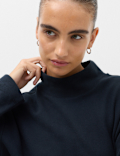 Cotton Rich Cosy Funnel Neck Top
