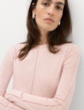 Marl Long Sleeve Top with Wool