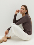 Marl Long Sleeve Top with Wool
