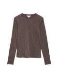 Marl Long Sleeve Top with Wool
