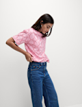 Cotton Rich Broderie T-Shirt