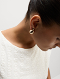 Ruched Mesh Slash Neck Top