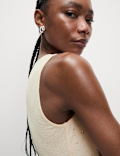 Embellished Crew Neck Vest Top