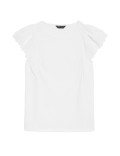 Pure Cotton Broderie Detail Top
