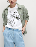 Pure Cotton Embellished T-Shirt