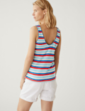 Textured Striped Vest Top