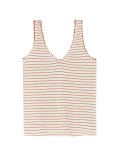 Textured Striped Vest Top