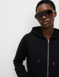 Pure Cotton Zip Up Hoodie