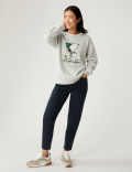 Cotton Rich Snoopy&trade; Long Sleeve Sweatshirt