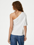 Pure Cotton One Shoulder Top