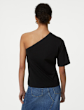 Pure Cotton One Shoulder Top