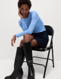 Cosy Crew Neck Slim Fit Top