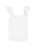 Pure Cotton Ruffle Vest