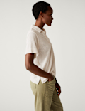 Textured Collared Top
