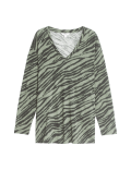 Cotton Modal V-Neck Relaxed Top
