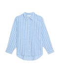 Pure Cotton Striped Collared Shirt