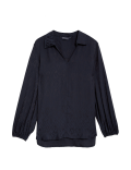 Jacquard Collared Relaxed Shirt