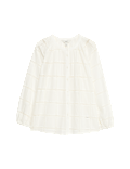 Pure Cotton Broderie Blouse