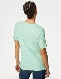 Embroidered Pure Cotton T-Shirt