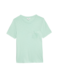 Embroidered Pure Cotton T-Shirt