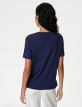 Embroidered Pure Cotton T-Shirt