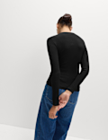 Ribbed Twist Front Top