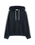 Pure Cotton Side Stripe Hoodie