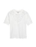 Pure Cotton Embellished 'Lucky' T-Shirt