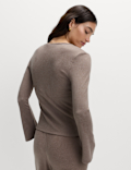 Keyhole Cosy Flute Sleeves Top