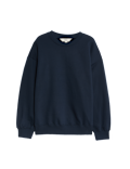Cotton Rich Crew Neck Relaxed Sweatshirt