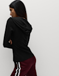 Cotton Rich Slim Fit Ribbed Hoodie