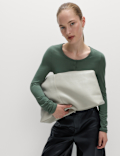 Cotton Rich Garment Dye Henley Top