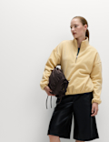 Fleece Half Zip Sweatshirt