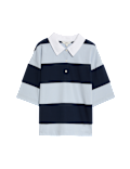 Striped Polo Top