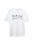 Pure Cotton Slogan Oversized T-Shirt