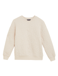 Quilted Long Sleeve Sweatshirt with Cotton