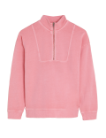 Pure Cotton Funnel Neck Sweatshirt