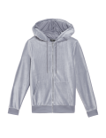 Velour Zip Up Hoodie