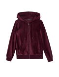 Velour Zip Up Hoodie