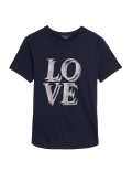 Cotton Rich Slogan Crew Neck T-Shirt