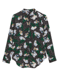 Floral Collared Long Sleeve Shirt