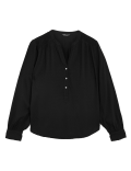 V-Neck Long Sleeve Blouse