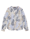 Ditsy Floral V-Neck Long Sleeve Blouse